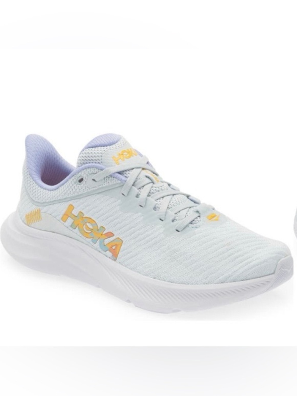 Hoka Lace Up  Running Shoe In Ice Flow Amber